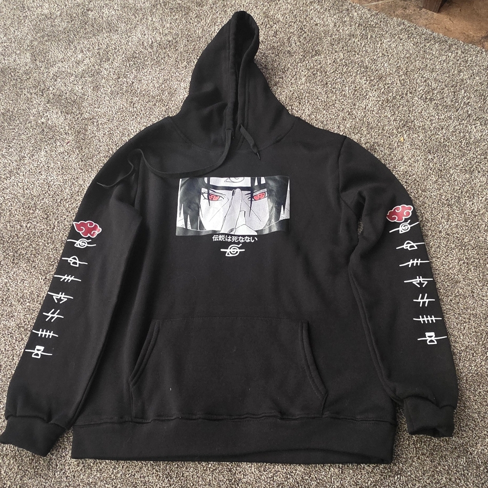 Black Graphic Hoodie
